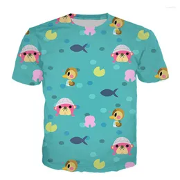 Men's T Shirts Kawaii Animal Crossing Shirt Smile Isabelle Print Summer Tee Funny Hip Hop Streetwear Harajuku Unisex Casual Top