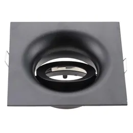 Downlight LEDIARY Spot Led Attacco GU10 GU5.3 Lampada da soffitto intercambiabile con cornice quadrata nera/bianca