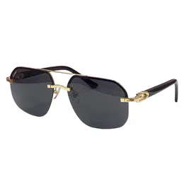 eyeglasses carti glasses designer sunglasses CT0276S Composite Metal Rimless Optical Frame Classic Rectangle Square Luxury gold sunshade sunglass lunette