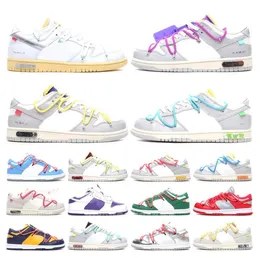 2023 Designer OW Hombres Mujeres Running Sports Shoes NO.1-50 Lot The Offs White Sb Dunks Low Skate University Blue Fragment Mujer Zapatos casuales tamaño 36-45