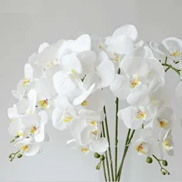 Dekoratif Çiçek Çelenkleri 95cm Flores Yapaylar Gerçek Touch Lateks Kelebek Orkide Ev Dekoru Düğün Dekorasyonu Noel Mariage Pu A