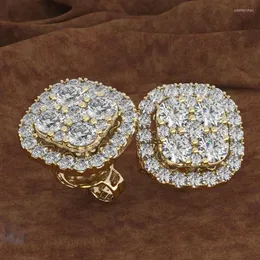 Studörhängen ren ädelsten örhänge för kvinnor 14k guld diamant peridot oorbellen bijoux femme bizuteria smycken orecchinistud odet22