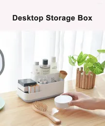 Caixas de armazenamento multi-função desktop organizador cosmético caso cor gaveta caixa de maquiagem jóias mesa plástico