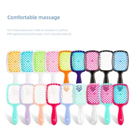 Hair Comb Brush Massage Combs Quick Drying Hollow Out Wet Curly Hairs Brushes No Knot Barber Salon Styling Tools 2218