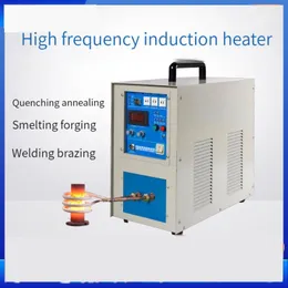 15 kW Hochfrequenz-Induktionsheizung, Stahlabschreckung, Metallglühen, Hochfrequenz-Schweißgerät, Metallschmelzofen, 220 V