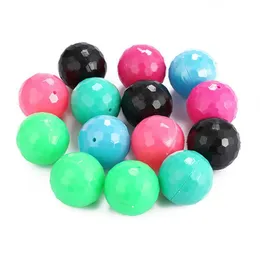 Cat Toys 6 Packs Of Multi Colored Hollow Plastic Ball With Bell Pet Interactive Teaser Toy