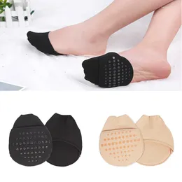 Women Socks 5 Pcs Half Palm Summer Silicone Forefoot Non-slip High Heels Slipper Insoles Pads Breathable Invisible Pad