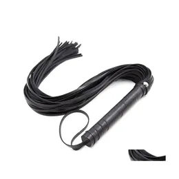 Whips Crops Faux Leather Whip Riding Crop Party Handle Flogger Queen Black Red Horse For Racing Entertainment Drop Delivery Sports Dhxik