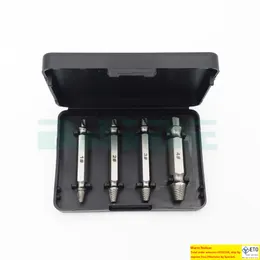 4pcs Double Side Screw Extractor Drill Bits Set Easy Out Tools Set Damage Screws Bolt Stud Guide Remover Woodworking 300setslot