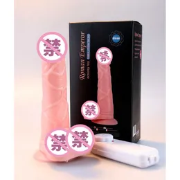 Realistischer Penis-Dildo mit Saugnapf für Frauen, Sexspielzeug, Simulation, vibrierend, für Erwachsene, großer weicher Silikon-Frauenvibrator, S-0804