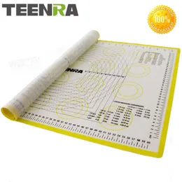 Baking Moulds TEENRA 1PCS 66*46cm Non Stick Rolling Dough Mat Silicone Baking Mats And Liners Oven Silicone Pastry Mat Bakeware cozinha 230204