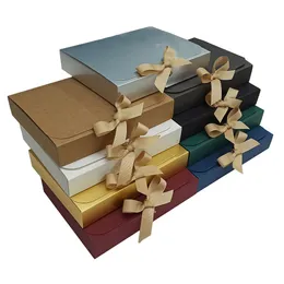 Embalagem de presente 10 unidades de caixas coloridas originais para embrulhar com tampas de embalagem de papel da moda em vários tamanhos 230206