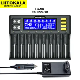Handy-Ladegeräte liitokala lii-s8 lii-pd4 li-ION 3,7 V NIMH 1,2 V Li-Fepo4 3,2 V IMR 3,8 V für 18650 26650 21700 26700 18350 AAA AAA Batteriekalger 230206