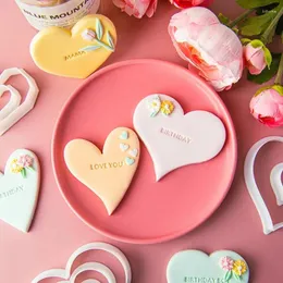 Backformen, herzförmige Fondant-Ausstecher, Keksform, Valentinstag, Liebe, Kuchendekorationswerkzeuge, Gebäck, Backformen