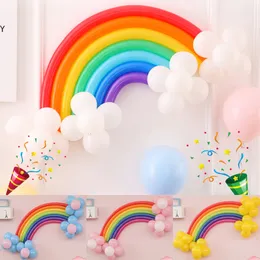 Outros suprimentos para festas de evento 29pcs diy magic arco -íris balão para decoração de aniversário de Natal Casamentos para crianças acessórios Band Ballon Set 230114