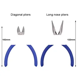 Pinze diagonali multi funzionali in acciaio all'ingrosso pinze di taglio a taglio obliquo filo filo a naso lungo pinza