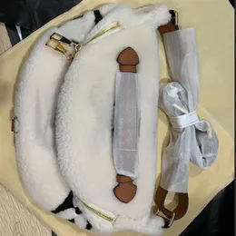 Marsupi firmati da donna borsa di lusso a tracolla moda con motivo a lettera borse a tracolla in lana di agnello c181m da uomo di alta qualità