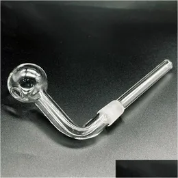 Rauchleitungen 14mm männliche Gelenk Shisa Big Ball Glass Schalen Pyrex Ölbrenner Rohr transparent klarer Tabak gebogen