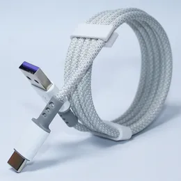 Flätad nylon typ C snabbkablar USB C till USB C Micro Charging Cable Data Line för Samsung Galaxy S23 S22 S21 S10 Obs 20 smartphones