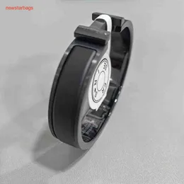 Herme Designer Armbanden online winkel Nieuwe hoge versie geborsteld Mat Zwart Armband love home email modieus zwart h