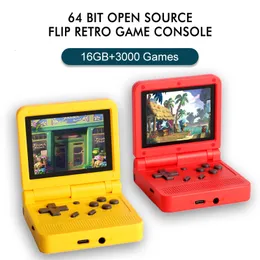Portable Game Players V90 Handheld -Konsolen -Taschenflip 30 "IPS Open Source -System Emulatoren für GB GBA FC GG PS CPS Arcade 13 Plattformen 230206