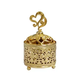 Lampade profumate Diffusore in metallo stile europeo Supporto per incenso Ornamenti da tavolo Quemador De Incienso Arabe Censer A