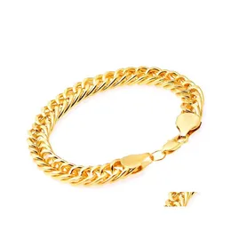 Bracelets de charme pesado 44g hipotenuse l￭quido pulseira 18kt de ouro amarelo hge 230mm mensm 100 real jllflh carshop2006 486 Q2 Drop entrega je dhv5n