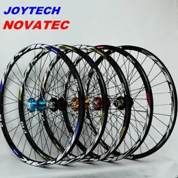 Bisiklet Tekerlekleri Mountain Bisiklet Tekerlekleri Novatec041042 Joytech Ön 2 Arka 4 Rulman Japonya Hub Süper Pürüzsüz Tekerlek Seti Rim26 27 5 29in 230206