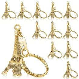 Keychains Lanyards 50 stcs Paris Eiffeltoren vorm Keychain Novelty Gadget Trinket Souvenir Christmas Gift Keychain 230206
