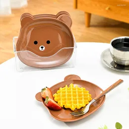 Plates Kitchen Tableware Kawaii For Cute Bear Household Snack Plate Sauce Dish Christmas Gifts