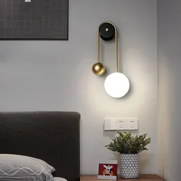 Lâmpadas de parede Modern Led Bedroom Decoração de iluminação interna Móveis para sala de estar móveis