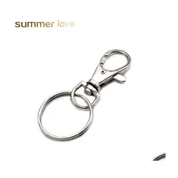 Nyckelringar enkel stil 60mm25mm rundform DIY Keychain f￶r handv￤ska skivf￤rg f￤rg liten s￶t ring charm tillbeh￶r sl￤pp leverans jud dhgmj
