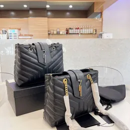 Bez çantalar Zincir Omuz Çantası Çantalar Moda Deri Büyük Kapasiteli Bez Alışveriş Çantaları Kadın Crossbody Çanta Manyetik Toka Donanım Mektubu Cüzdanlar