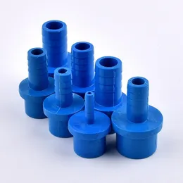 급수 장비 5-20pcs 20mm 25mm ~ 5/8/10/12/14/16/18/20mm 파란색 PVC 호스 커넥터 정원 관개 피팅 하드 튜브 플라스틱 탑