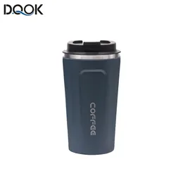 Tassen Becher Kaffeetasse mit Deckel Edelstahl Silikon Metall Kaffee Isolierte Wassertasse Tragbare Outdoor Tragbare Tasse Für Geschenke 230204