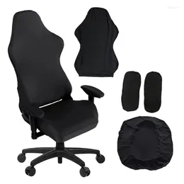 椅子は人間工学に基づいたオフィスのコンピューターゲームスリップカバーレーシングゲーミングシートプロテクターをリクライニングするための伸縮性のあるスパンデックスカバー