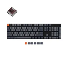 Tastaturen Keychron K5 SE D Ultraflache kabellose mechanische Bluetooth-Tastatur mit weißer Hintergrundbeleuchtung, optischer Schalter mit niedrigem Profil – austauschbar 230206