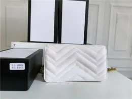 Designer Luxustaschen Handtaschen Geldbörse Matelasse Kleine Marmont Quilted Bag 488426 Leder Single Chian CrossBody Bag Clutch Bags 4 Farben