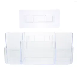 Förvaringslådor 1 Ställ in väggmonterad toalettartikel Organisator Multi-Grid Makeup Case Cosmetic för badrum