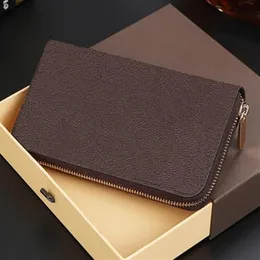 Korth￥llare Fashion Clutch ￤kta l￤der L￥ng pl￥nbok med dammv￤ska 60015 60017 Hela riktiga v￤skor Bilder242m