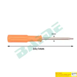 New Arrived Orange straight Torx T7 T8H T10H Screwdriver for Xbox360 With Hole Screwdrivers Key