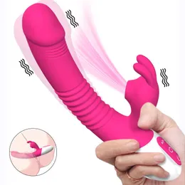 Wibrator Konijn Zuigen G Spot Clitarals Stymulator Verwarming Realistische viderende dildo dorosłe zabawki Voor vrouwen genot orgasme 0803