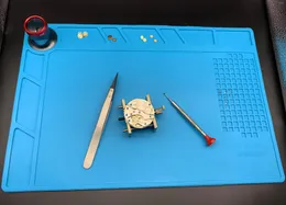 Watch Repair Kits 34 cm x 23 cm Silikonisolierungspad Thermostabiler antikorrosiver Arbeitsmatte Matte Lötplatte für Uhrmacher
