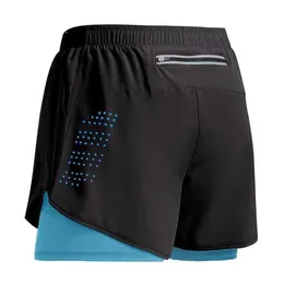 Men's Shorts 2023 Sport Men Sportswear Double-deck Training Short Pant Summer 2 In 1 Beach Homme Clothing Jogging Gym Running Y2302