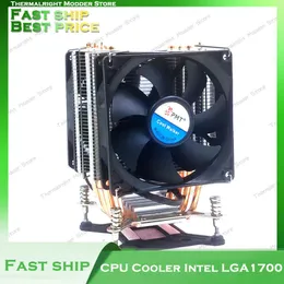 Computer Coolings Fans CPU Cooler Radiator med Ganska PWM Cooling Fan 6 Copper Heat Pipes Heat Dissipation Dual Towers Fall för Intel LGA17