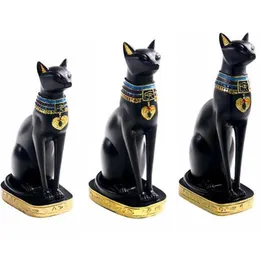 수지 공예 이국적인 관습 입상 동상 이집트 고양이 고양이 고양이 고양이 바스킷 동상 집 장식 선물 홈 빈티지 장식품 T20071187m