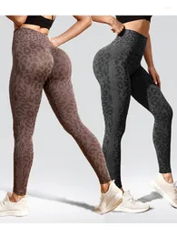 Kvinnors leggings Gym Yoga Sports Leopard sömlös fitness Push Up Tights Leging for Women Outdoor Sportswear
