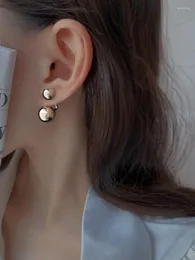 Dangle Earrings 2023 Women's Metal Ball Ear Stud for Women Bijoux Corean Boucle Girl Gifts المجوهرات بالجملة