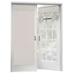 Curtain French Door Punch-Free Blackout Curtains Thermal Insulated Panels Privacy For Patio