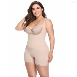 여성 셰이퍼 6xl 바디 수트 Shapewear 허리 트레이너 전 구형 배양 셰이퍼 팬티 슬리밍 코르셋 지퍼 전신 girdles 란제리